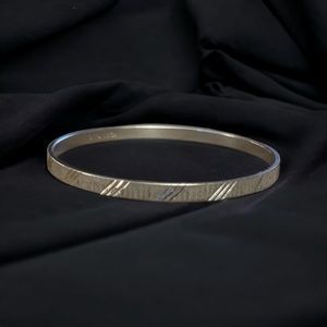 Vintage Monet diamond cut bangle bracelet